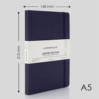 myPAPERCLIP Limited Edition Soft Cover Notebook - Aubergine - A5 - Ruled 2