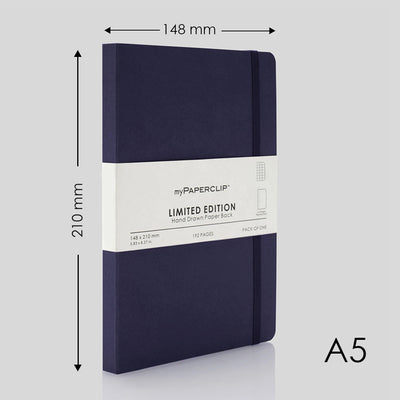 myPAPERCLIP Limited Edition Soft Cover Notebook - Aubergine - A5 - Squared 2