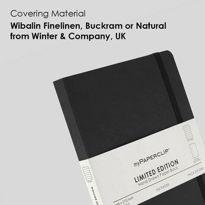 myPAPERCLIP Limited Edition Soft Cover Notebook - Black - A5 - Ruled 3