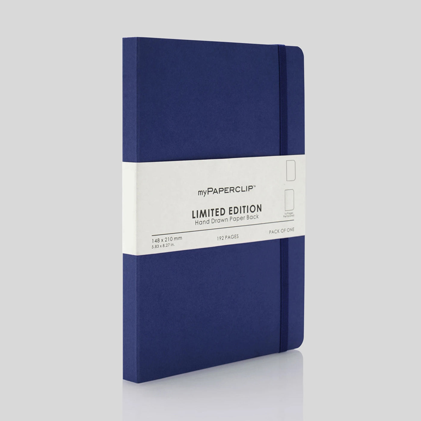 myPAPERCLIP Limited Edition Soft Cover Notebook - Blueberry - A5 - Plain 1