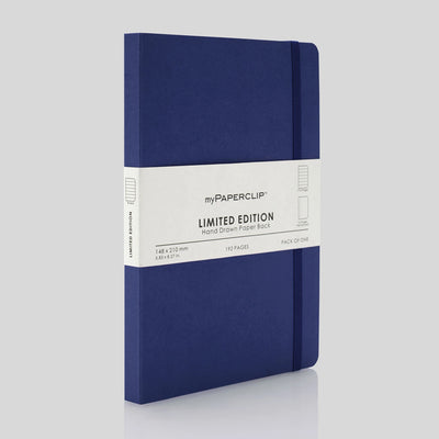 myPAPERCLIP Limited Edition Soft Cover Notebook - Blueberry - A5 - Ruled 1