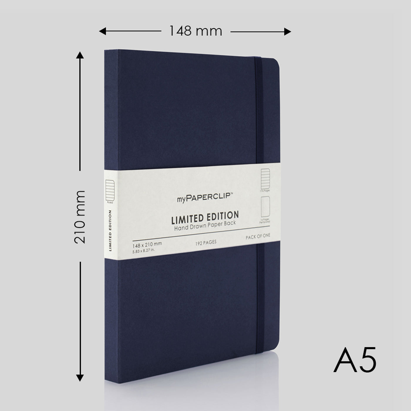 myPAPERCLIP Limited Edition Soft Cover Notebook - Imperial - A5 - Ruled 2