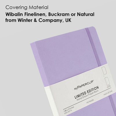 myPAPERCLIP Limited Edition Soft Cover Notebook - Lilac - A5 - Plain 3