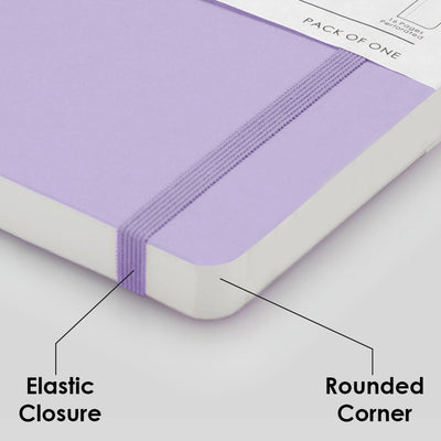 myPAPERCLIP Limited Edition Soft Cover Notebook - Lilac - A5 - Plain 6