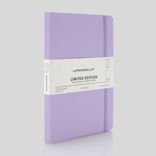 myPAPERCLIP Limited Edition Soft Cover Notebook - Lilac - A5 - Ruled