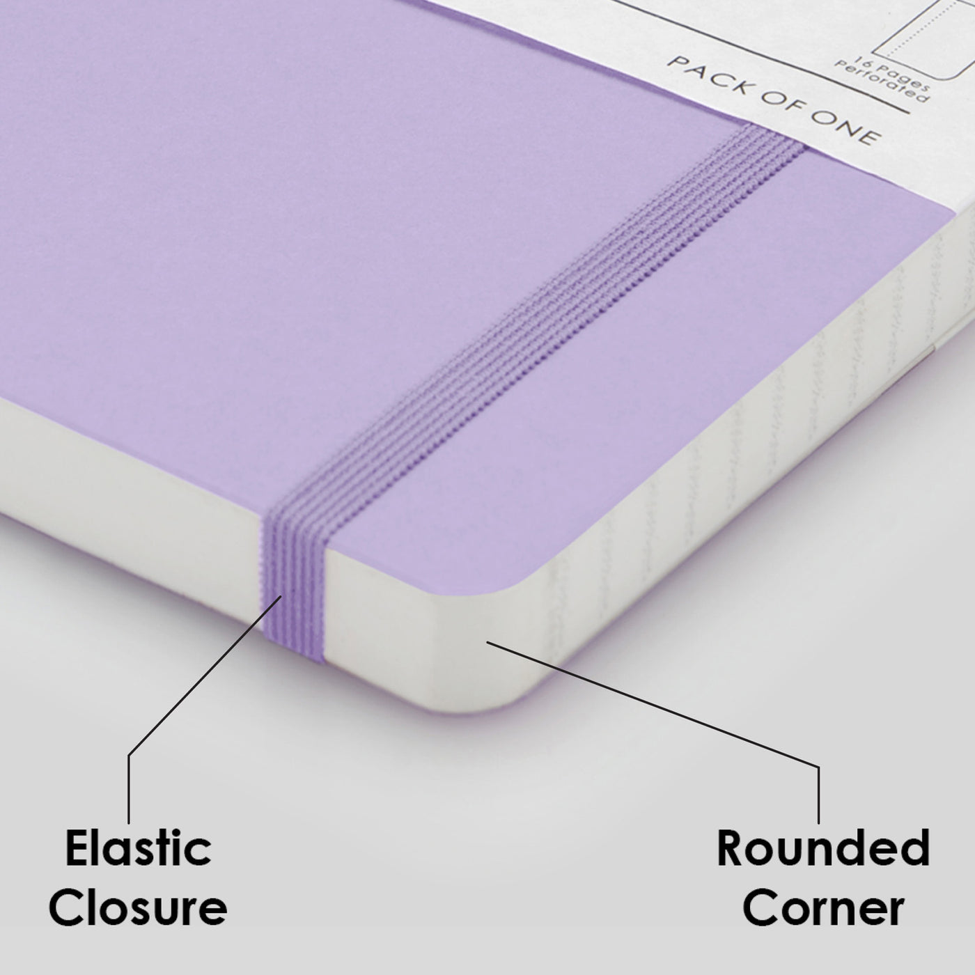 myPAPERCLIP Limited Edition Soft Cover Notebook - Lilac - A5 - Ruled 6