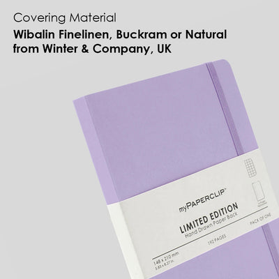 myPAPERCLIP Limited Edition Soft Cover Notebook - Lilac - A5 - Squared 3