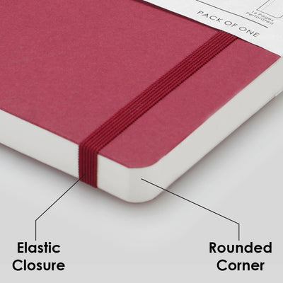 myPAPERCLIP Limited Edition Soft Cover Notebook - Raspberry - A5 - Plain 6