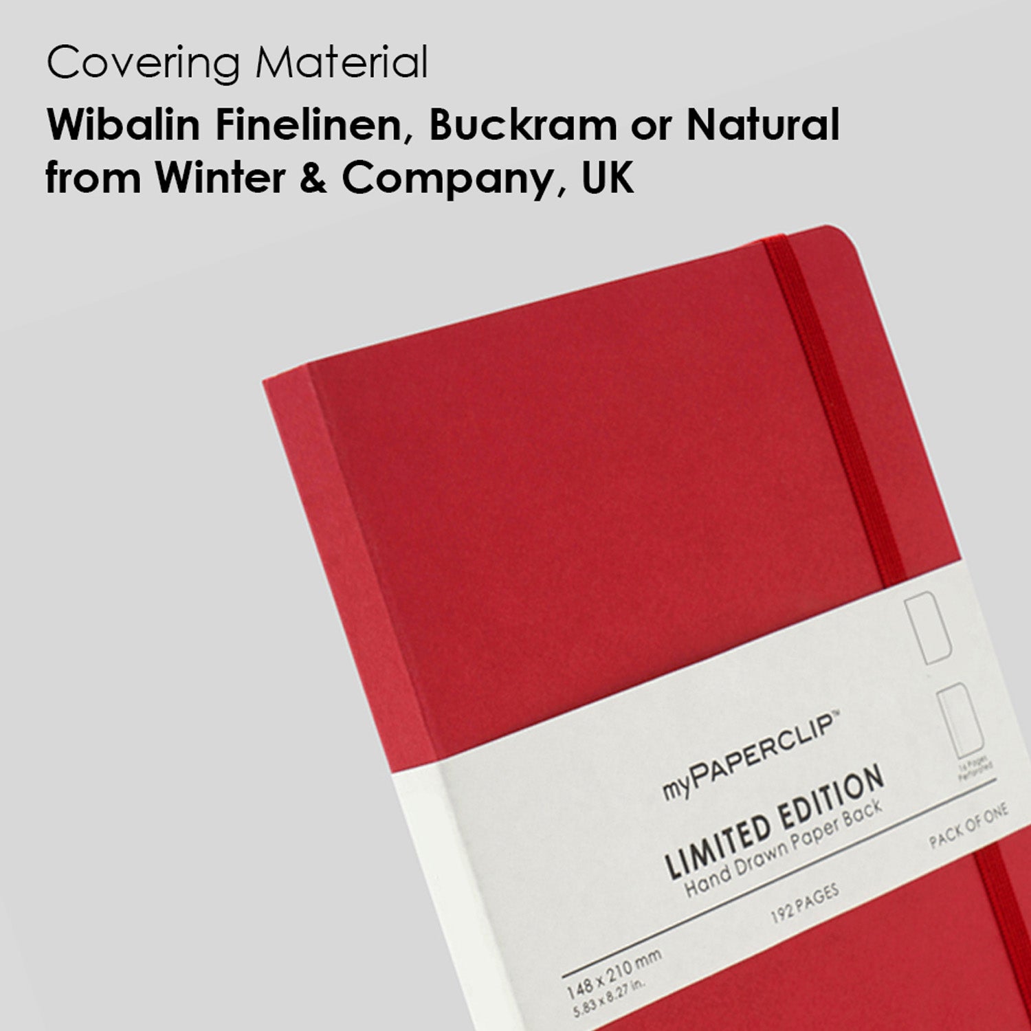 Ruby Red Notebook myPAPERCLIP Limited Edition Soft Cover Notebook - Ruby - A5 - Plain ...