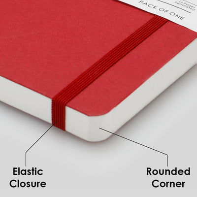 myPAPERCLIP Limited Edition Soft Cover Notebook - Ruby - A5 - Plain 6