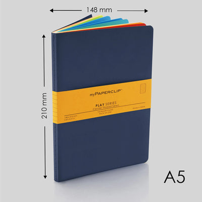 myPAPERCLIP Play Series Notebook - Blue - A5 - Ruled