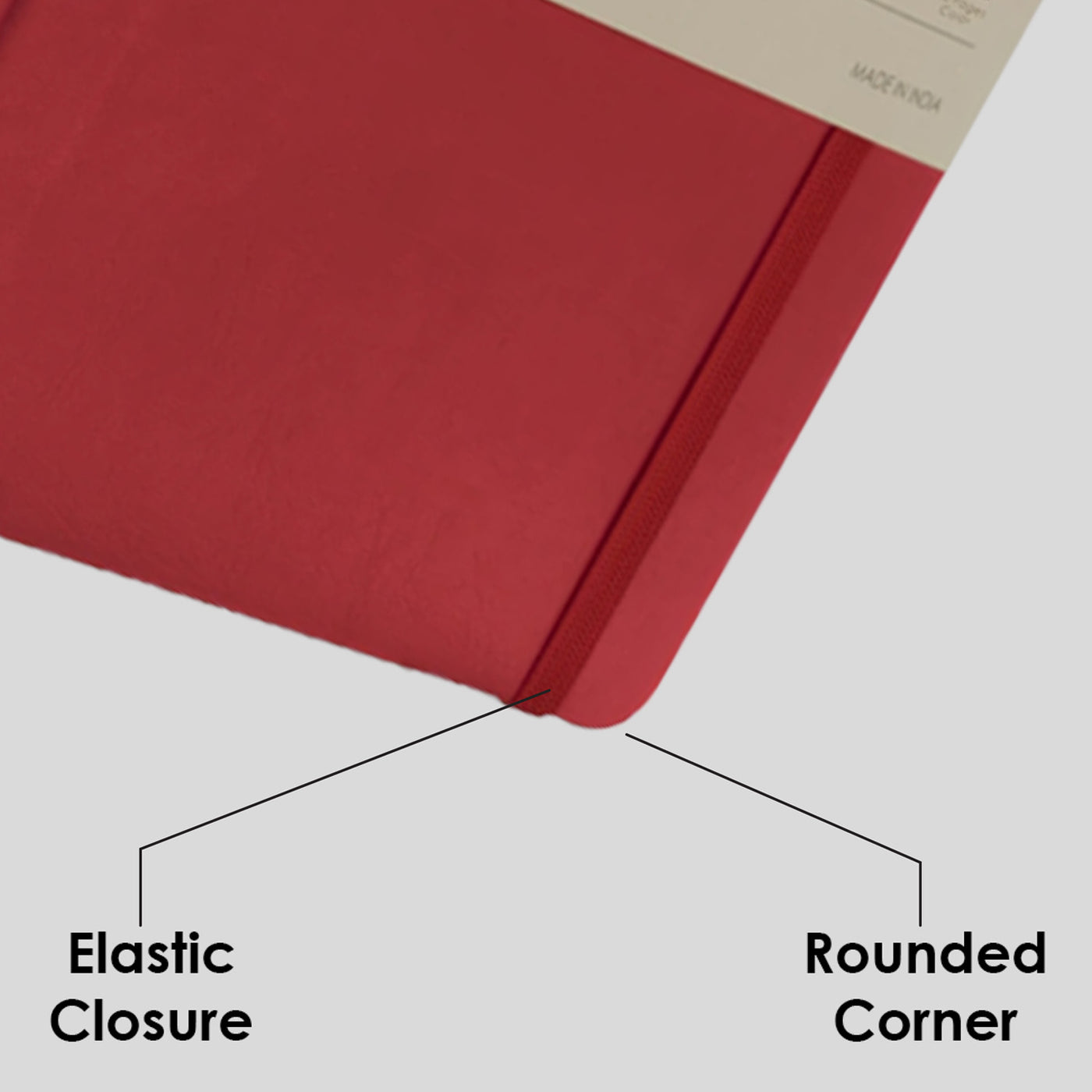 myPAPERCLIP Signature Series Soft Cover Notebook - Red - A5 - Plain