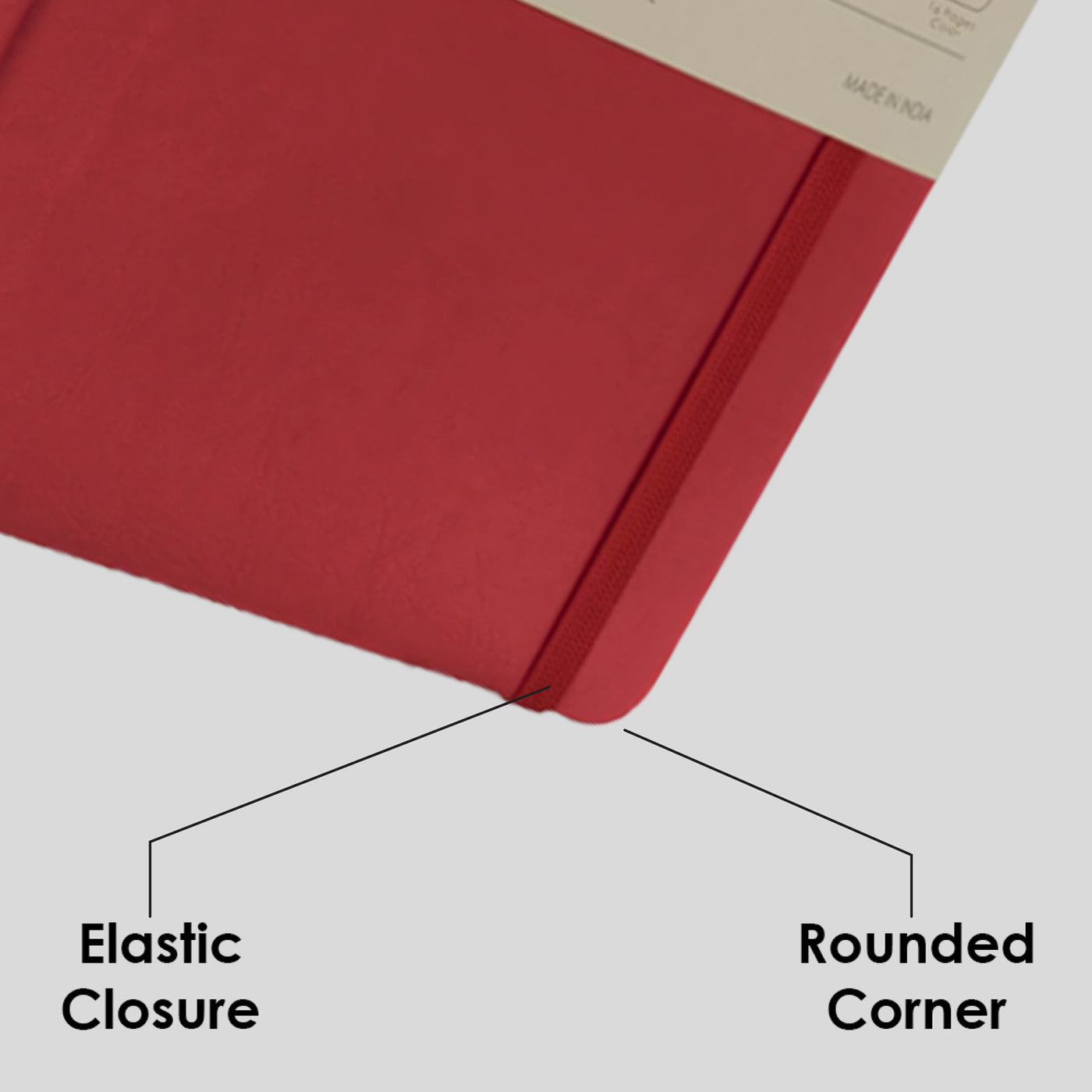 myPAPERCLIP Signature Series Soft Cover Notebook - Red - A5 - Ruled