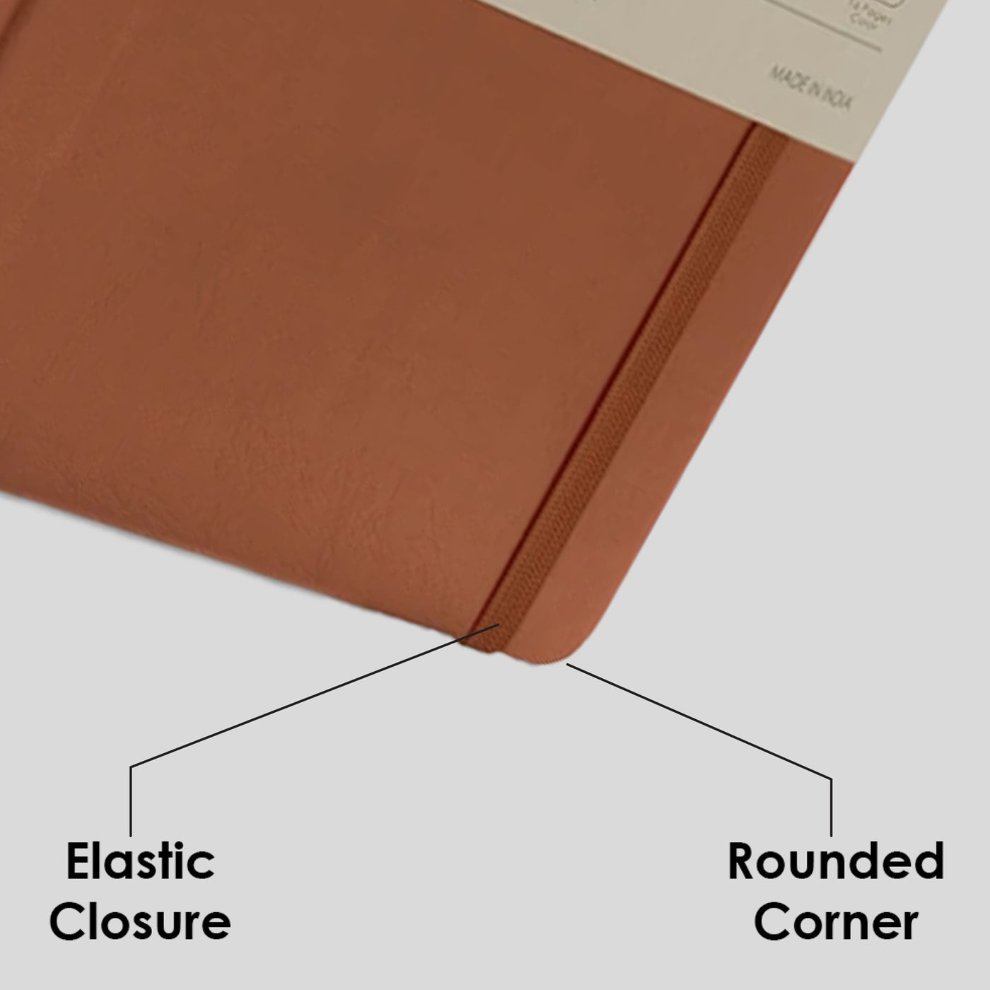 myPAPERCLIP Signature Series Soft Cover Notebook - Tan - A5 - Squared