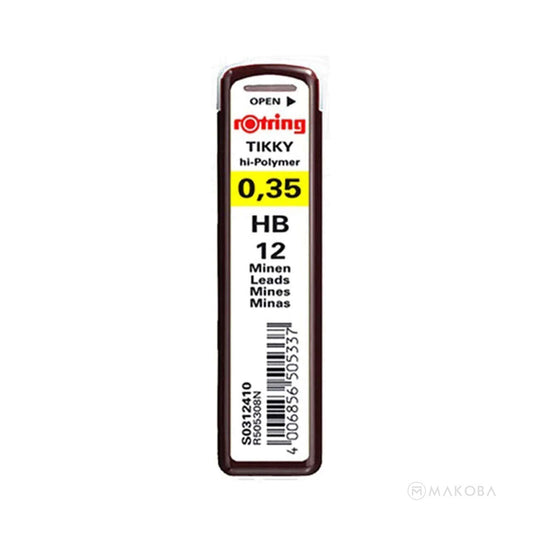 Rotring Graphite Pencil Lead, Black - 0.35 Hb