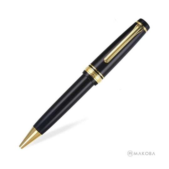Sailor Professional Gear Ball Pen, Black / Gold Trim