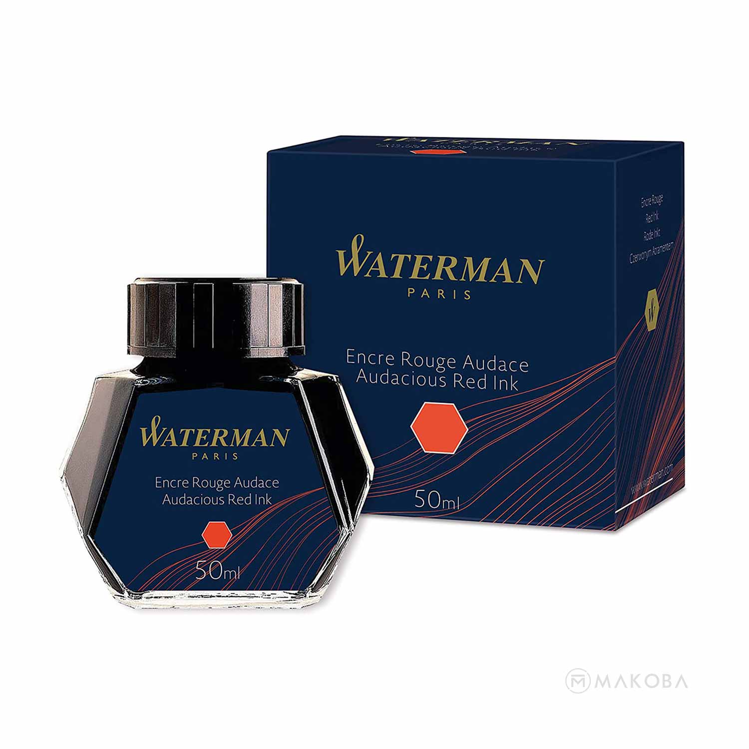 Buy Waterman Audacious Red Ink | Waterman 50ml Inks Online | Makoba
