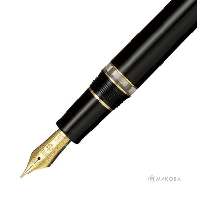 Sailor 1911 Realo Fountain Pen Black Gold Trim 21k Gold Nib 2