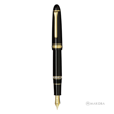 Sailor 1911 Realo Fountain Pen Black Gold Trim 21k Gold Nib 5
