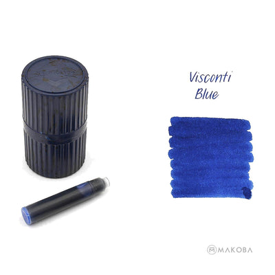 VISCONTI BLUE INK CARTRIDGES - PACK OF 7 2
