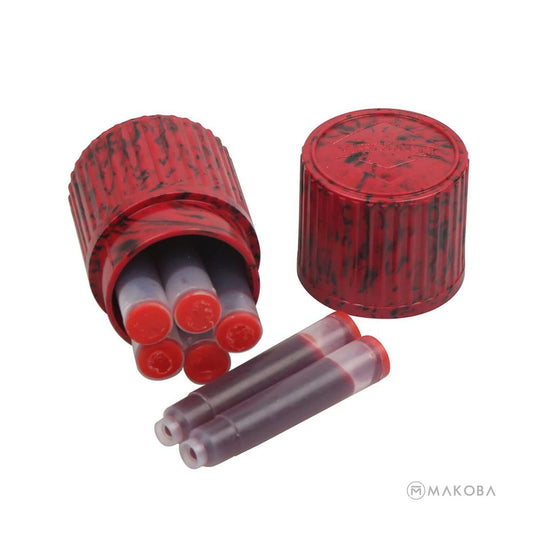 Visconti Ink Cartridges, Red - Pack Of 7