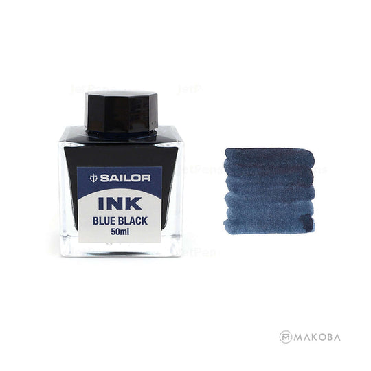 Sailor Dye Based Ink Bottle, Blue-Black - 50ml