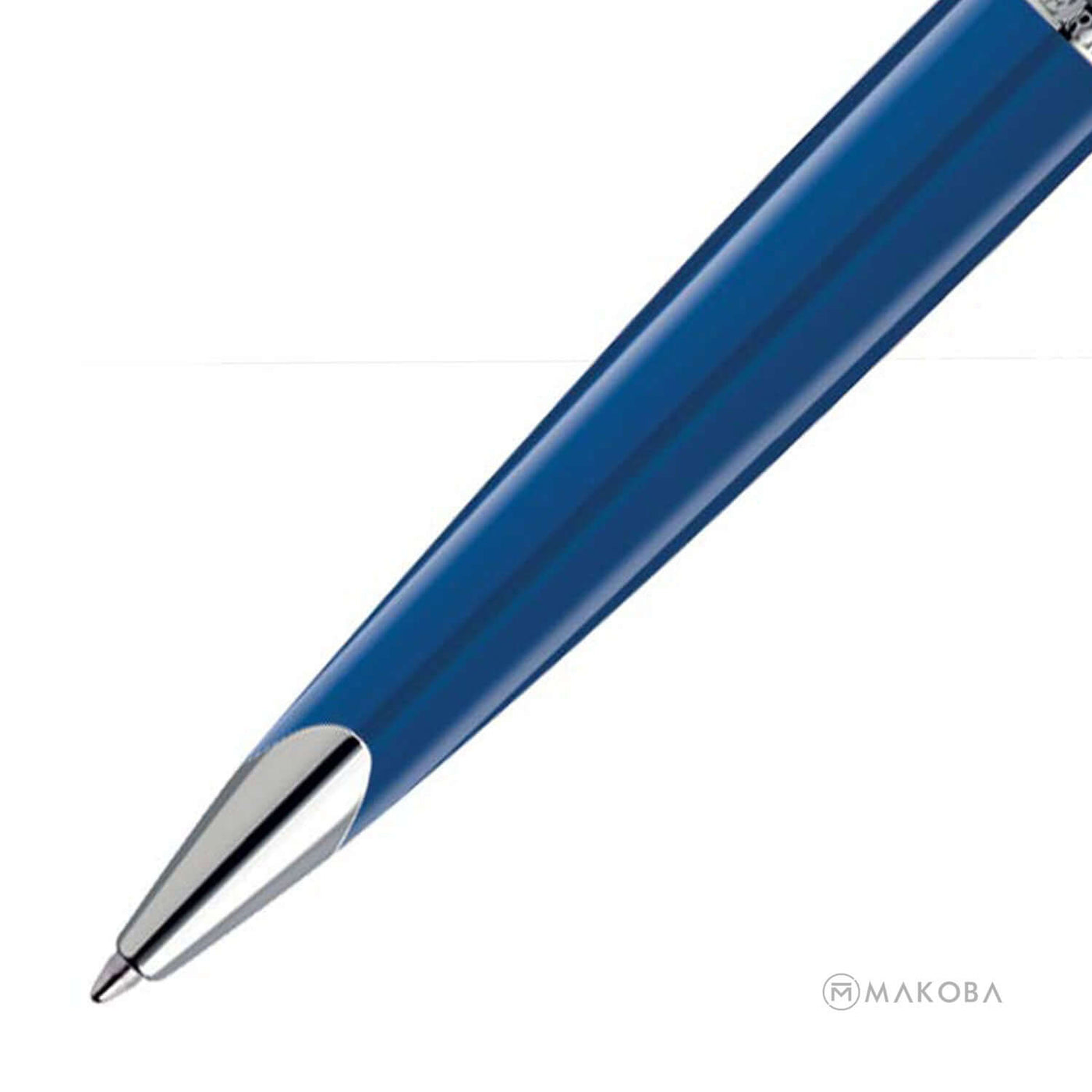 Waterman Carene Ball Pen - Contemporary Blue & Gunmetal 2