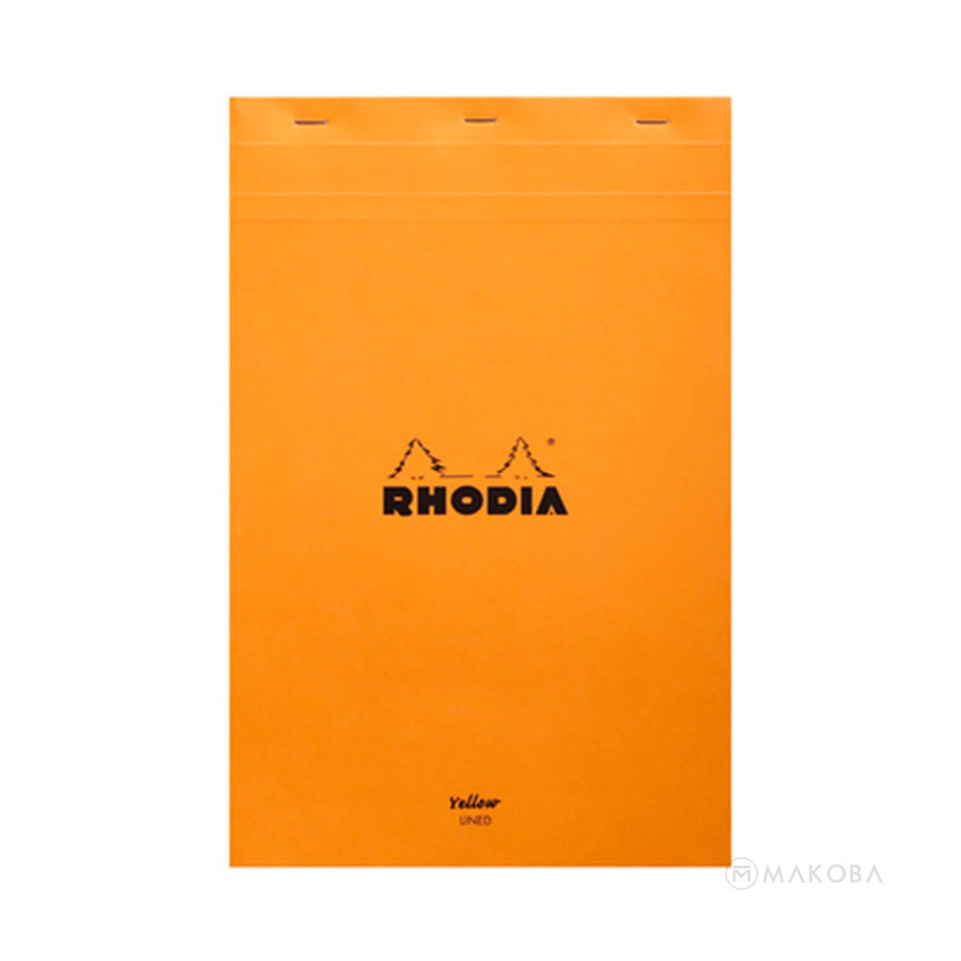 Rhodia Basics Notepad, Orange - Top Stapled 8