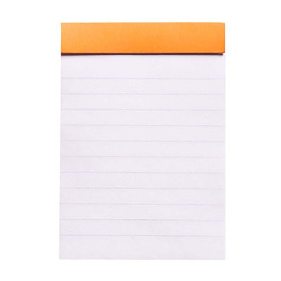 Rhodia Basics Notepad, Orange - Top Stapled 21