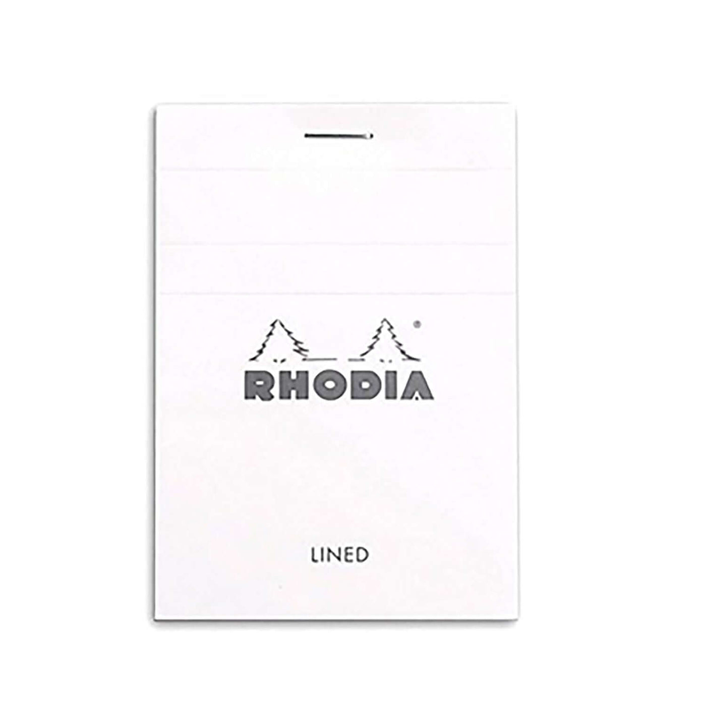 Rhodia Basics Notepad, White (Ruled) - Top Stapled 3