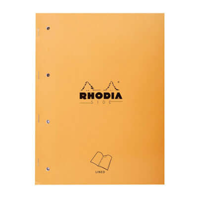 Rhodia Basics Pre-Punched Notepad, Orange - A4+ 1