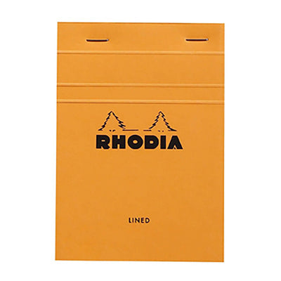 Rhodia Basics Notepad, Orange - Top Stapled 5