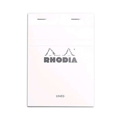 Rhodia Basics Notepad, White (Ruled) - Top Stapled 2