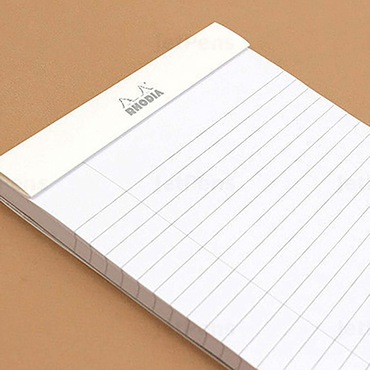 Rhodia Basics Notepad, White (Ruled) - Top Stapled 4