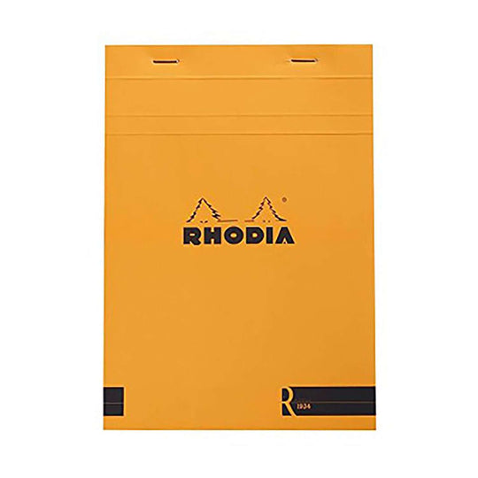 R By Rhodia Premium Notepad, Orange (Unruled) - Top Stapled