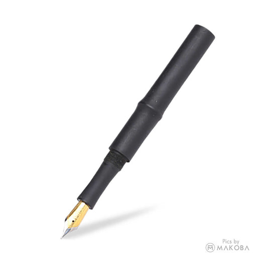 Ranga Mini Sugarcane Regular Ebonite Fountain Pen, Matte Black  - Steel Nib