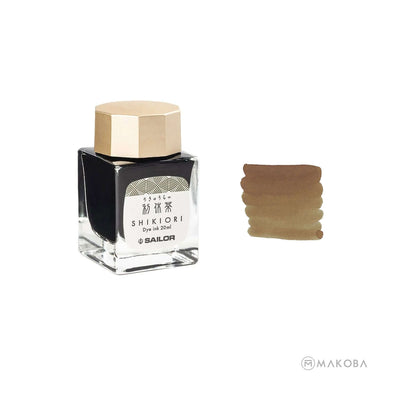 SAILOR SHIKIORI RIKYUCHA BROWN INK BOTTLE 20ML