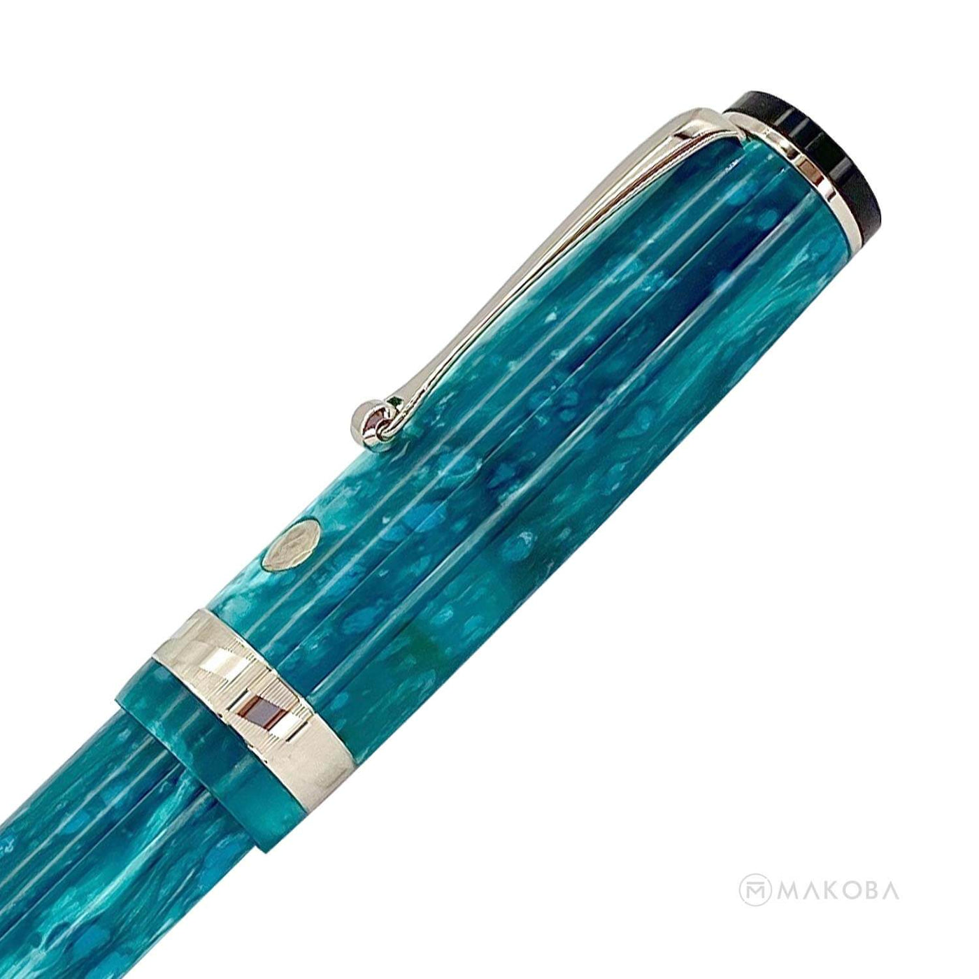 Wahl Eversharp Signature Classic Fountain Pen, Jade (Green) / Rhodium Trim - 18K Gold Nib 3