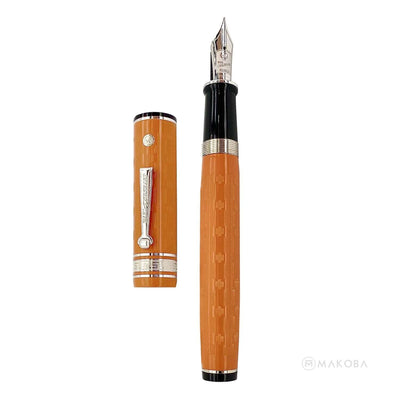 Wahl Eversharp Decoband Oversized Fountain Pen, Gatsby Orange / Rhodium Trim - Super Flex 18k Gold Nib 2