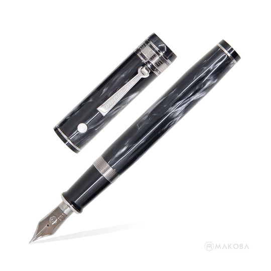 Wahl Eversharp Decoband Oversized Fountain Pen, London Fog/ Rhodium Trim - 18k Gold Nib