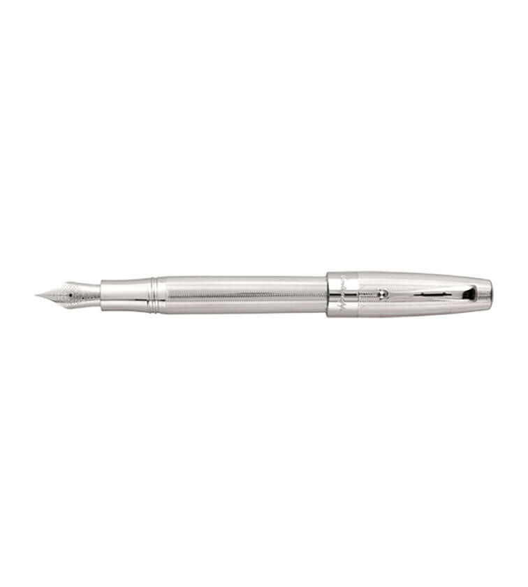 Montegrappa Extra Argento Fountain Pen, Silver - 18K Gold Nib – Makoba