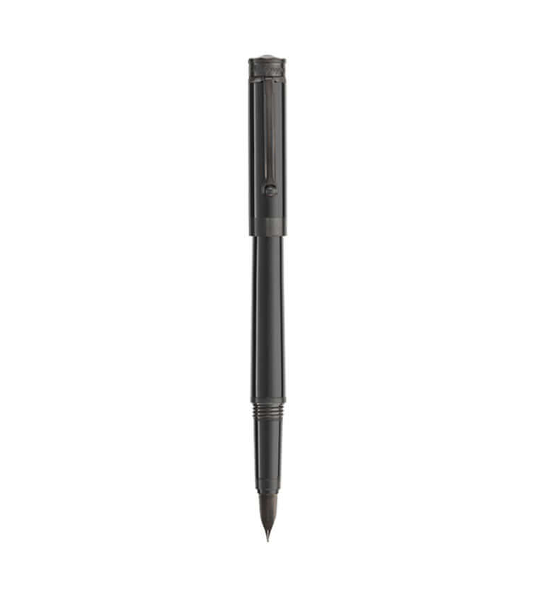 Montegrappa Parola Slim Fountain Pen, Stealth Black - Steel Nib