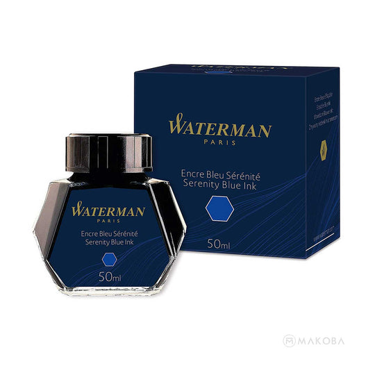 Waterman Serenity Blue Ink Bottle, Blue - 50ml
