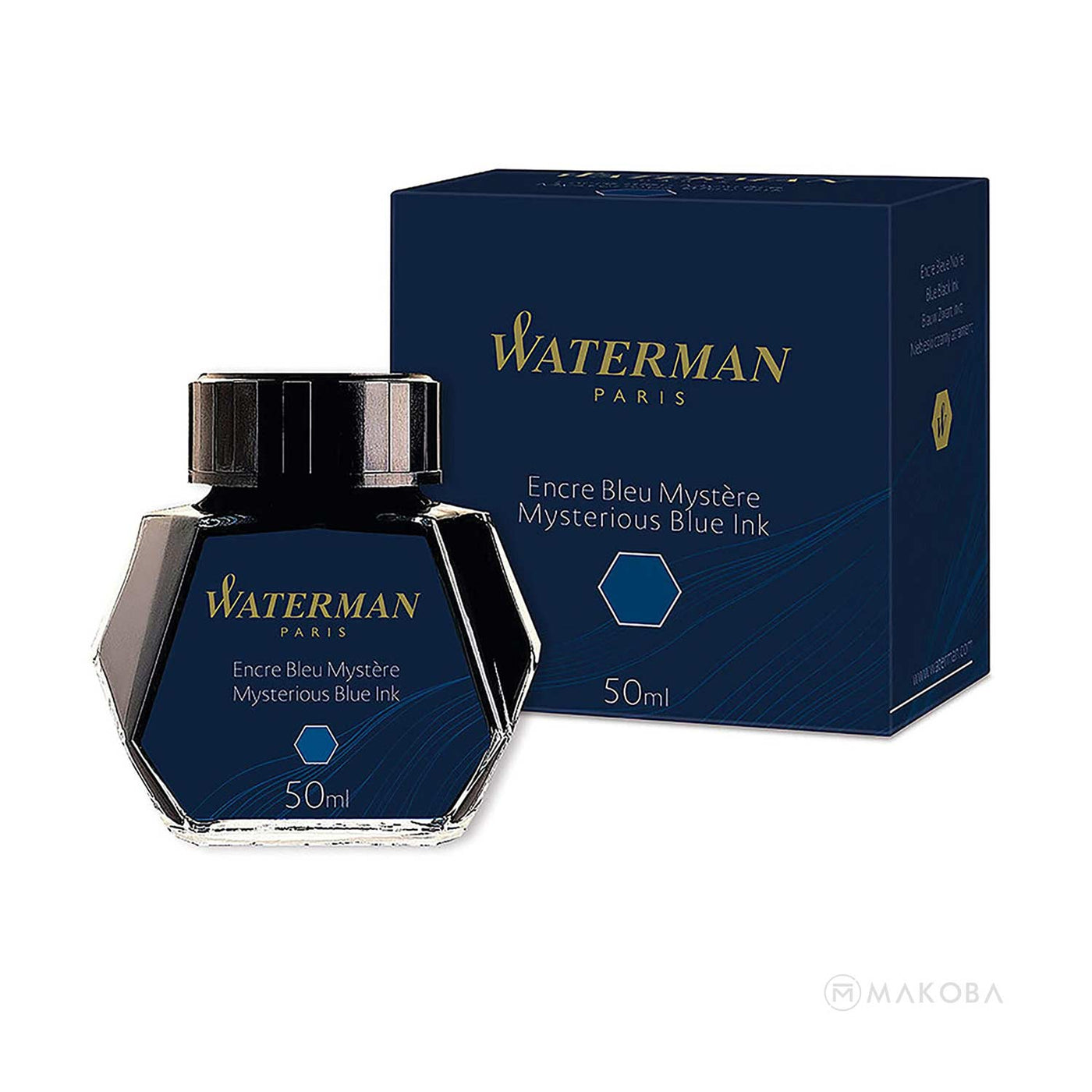 Waterman Mysterious Blue Ink Bottle - 50ml 2