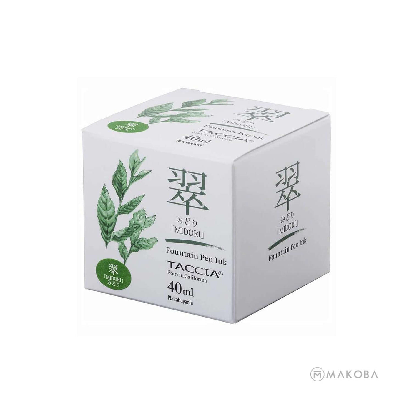 Taccia Sunao-Iro Japanese Ink Bottle Midori (Green) 40ml 3