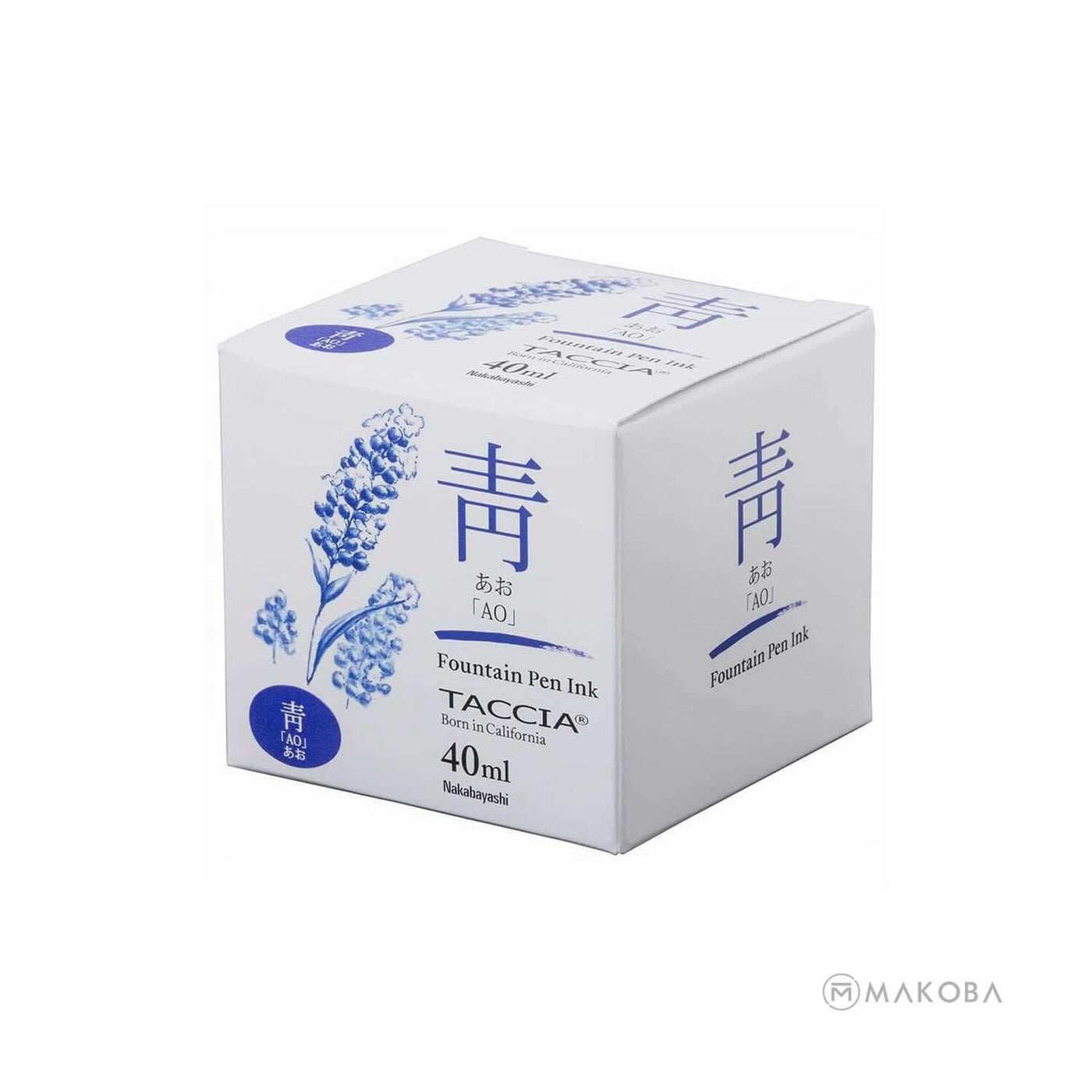 Taccia Sunao-Iro Japanese Ink Bottle Ao (Blue) 40ml 3