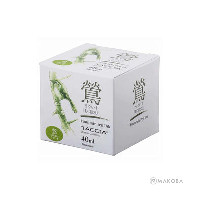 Taccia Sunao-Iro Japanese Ink Bottle Uguisu (Olive Green) 40ml 3