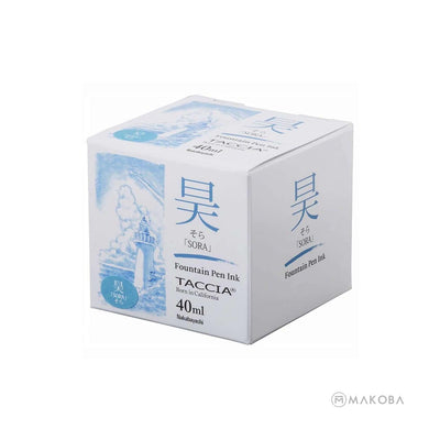 Taccia Sunao-Iro Japanese Ink Bottle Sora (Sky Blue) 40ml 3