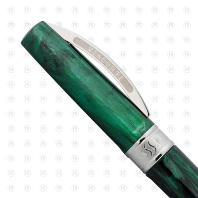 VISCONTI MIRAGE EMERALD CHROME TRIM BALL PEN 3