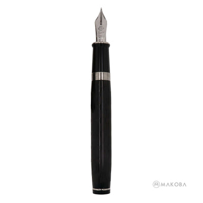 Wahl Eversharp Decoband Oversized Fountain Pen, Gatsby Black / Chrome Trim - 18K Gold Nib 4